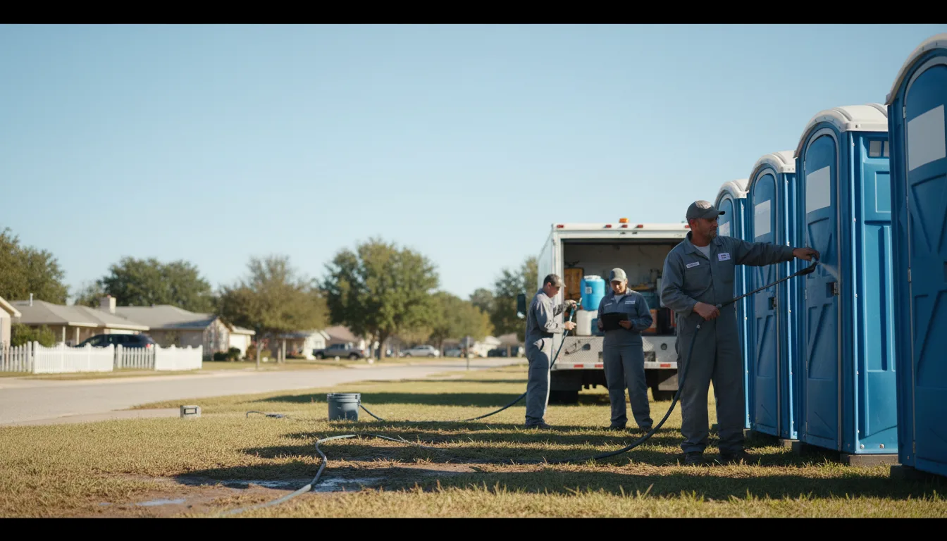 Long-Term Portable Toilet Rental in Lower Peach Tree, AL near me